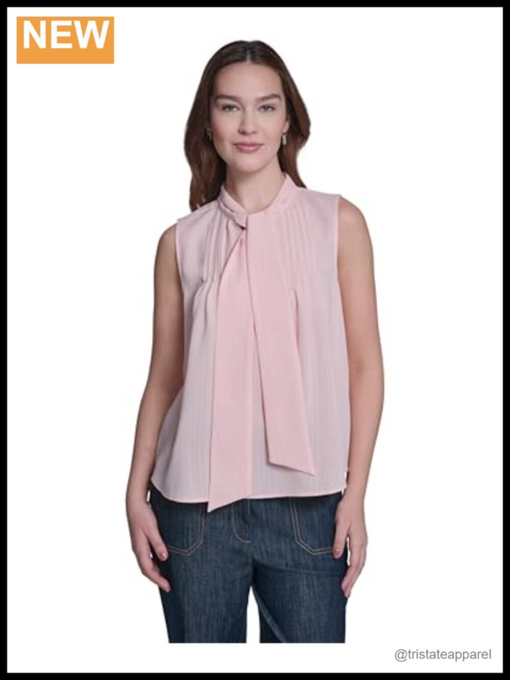 Tommy Hilfiger Woven Sleeveless Plaid Button Down Shirt